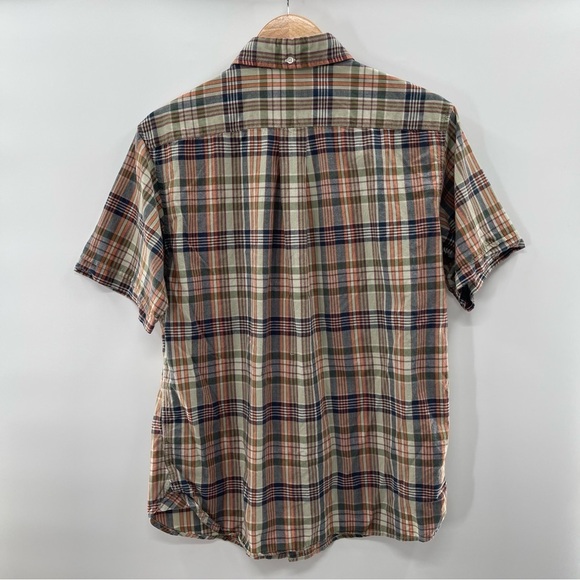 Brooks Brothers Retro Collared Short Sleeve Plaid Button Down Size Large - Picture 4 of 7